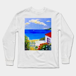A gate leading to the sea Long Sleeve T-Shirt